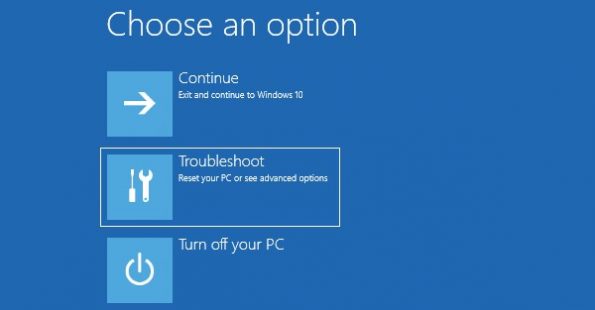 Troubleshoot Option